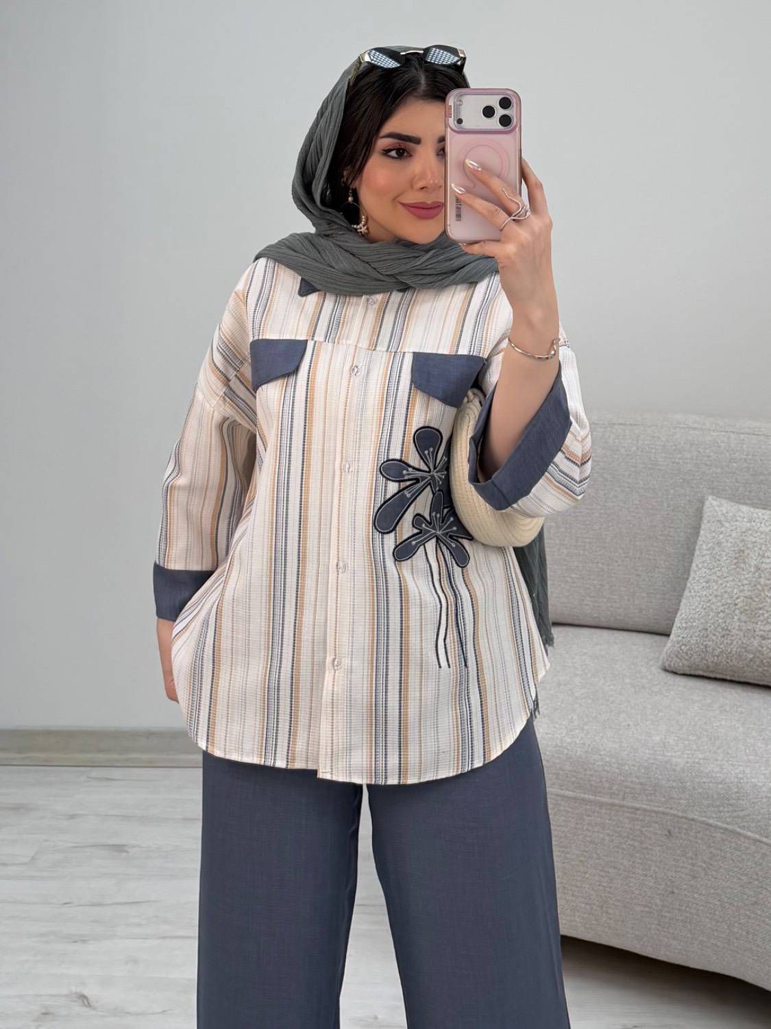 شومیز شلوار نوگل