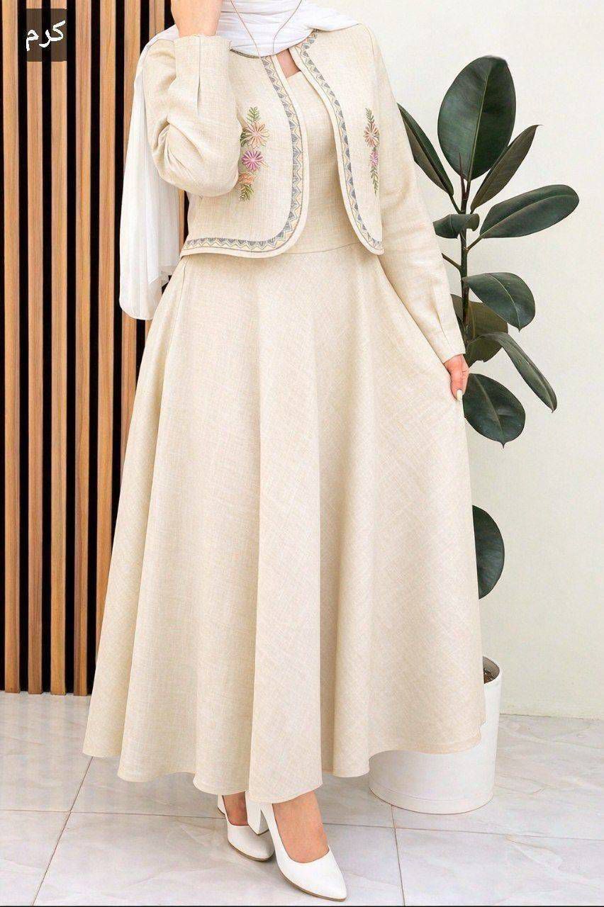 ست کت سارافون گلدوزی ژیوا