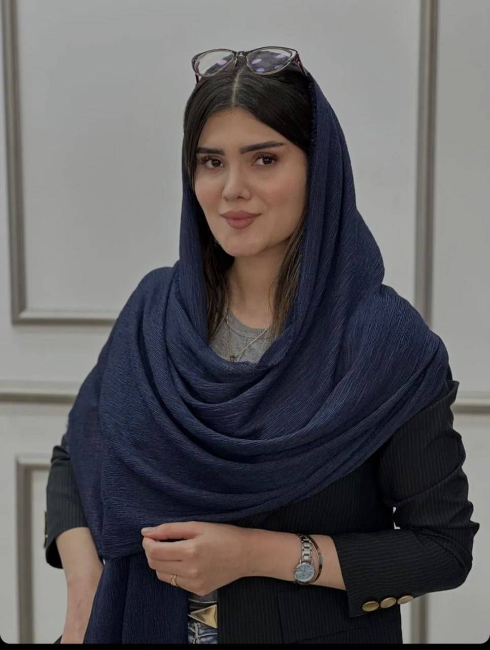 شال کتان رنگی