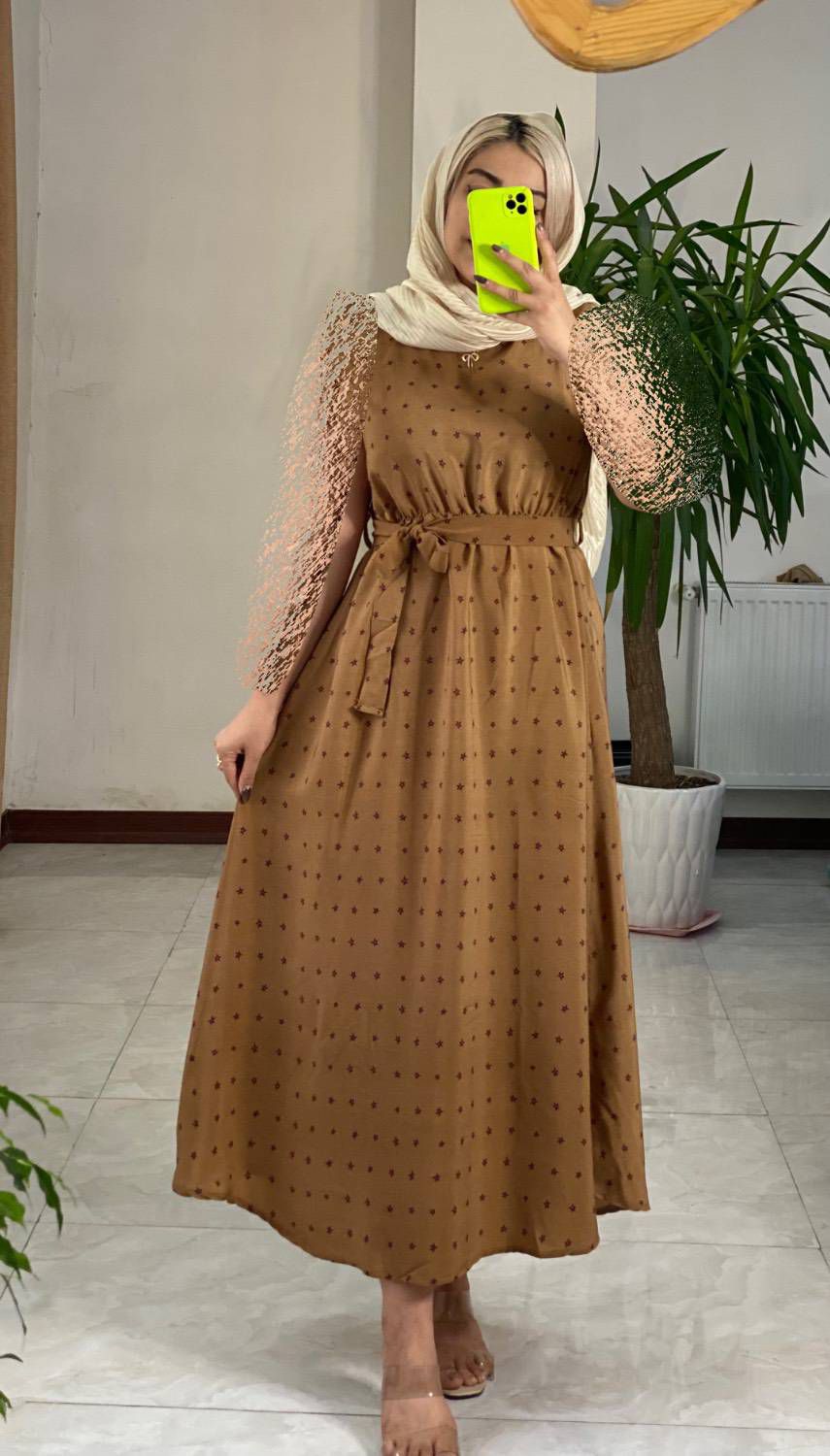 ساحلی حریر بدون استین ستاره