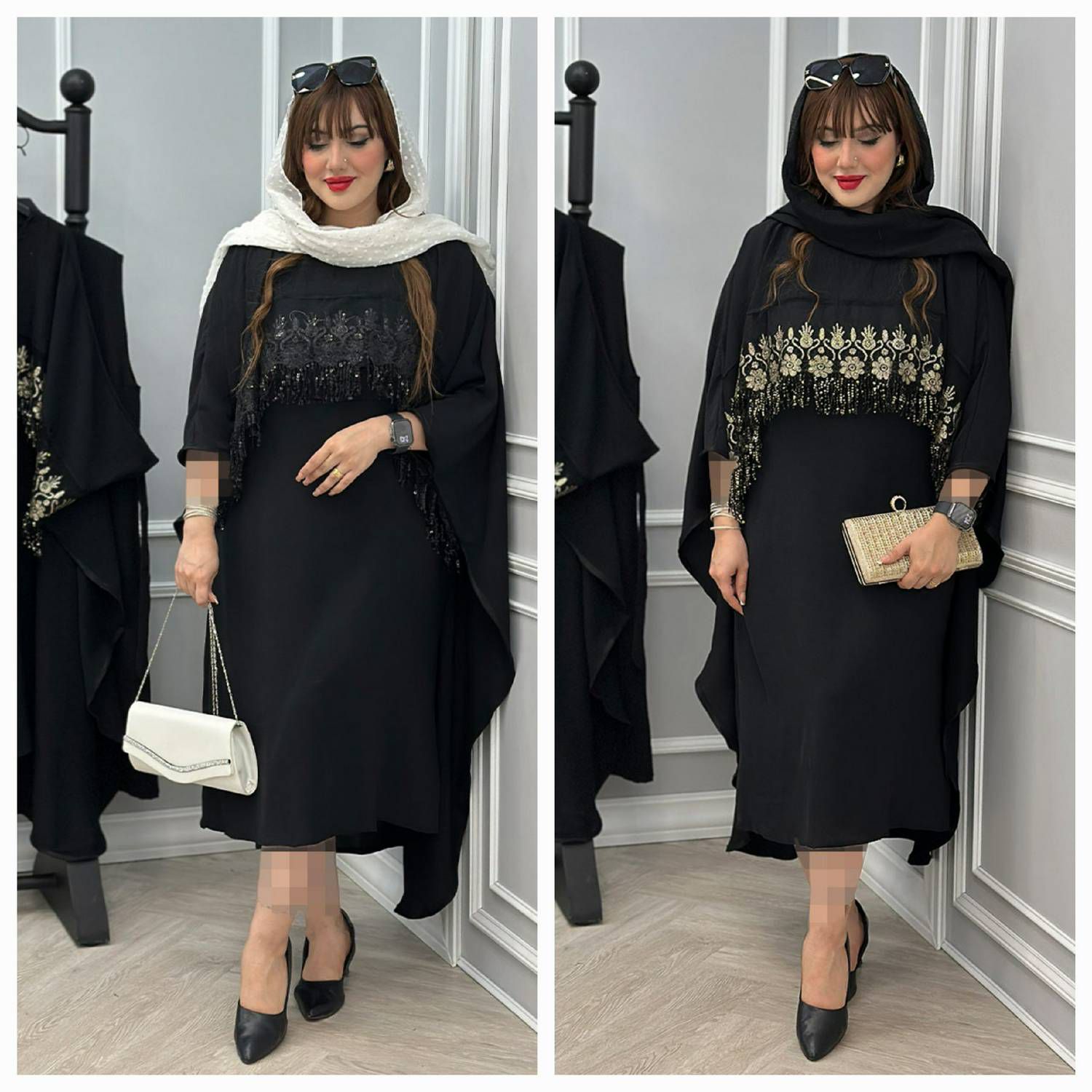 ست پیراهن رویه دار فاخر مجلسی