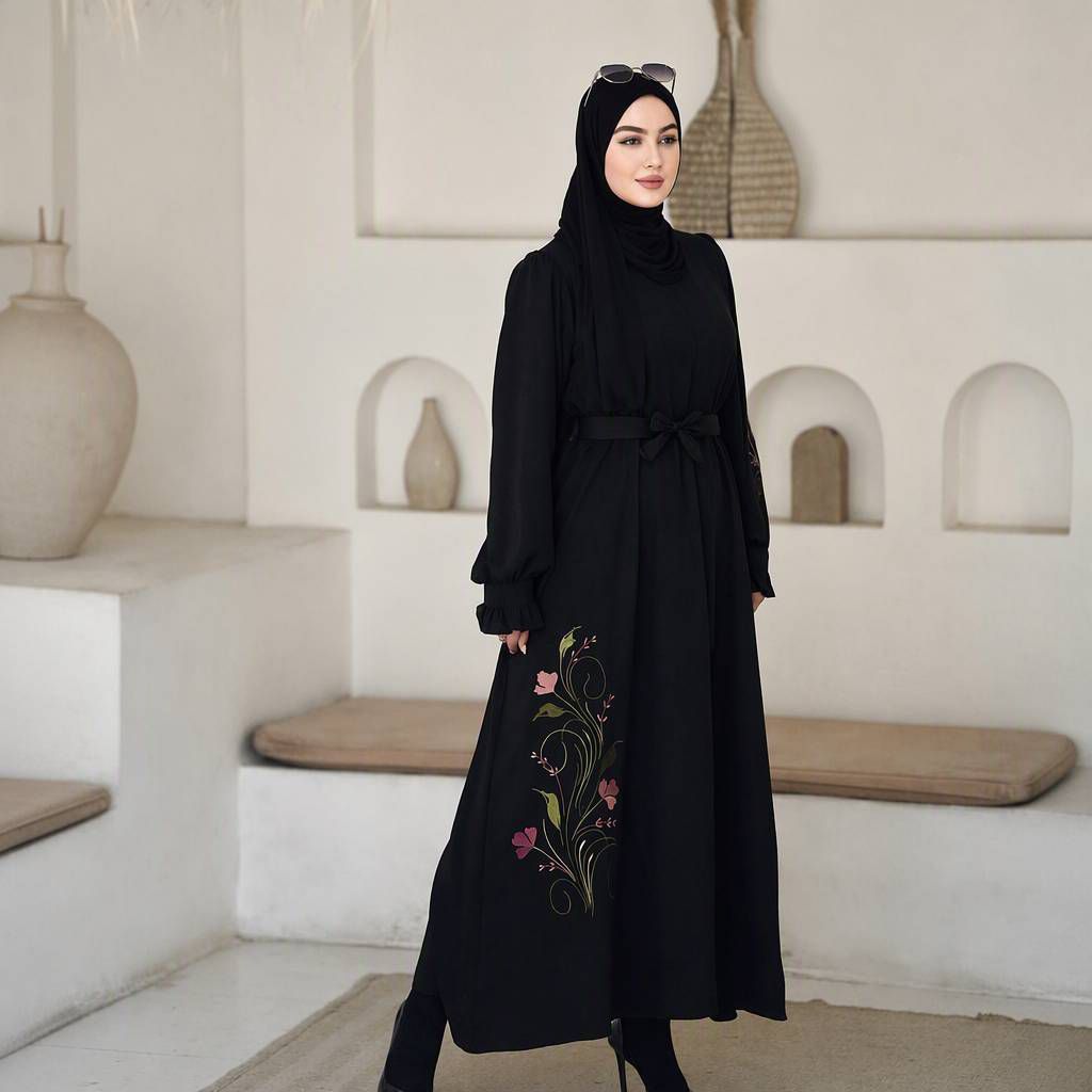 پیراهن عبایی ارکیده
